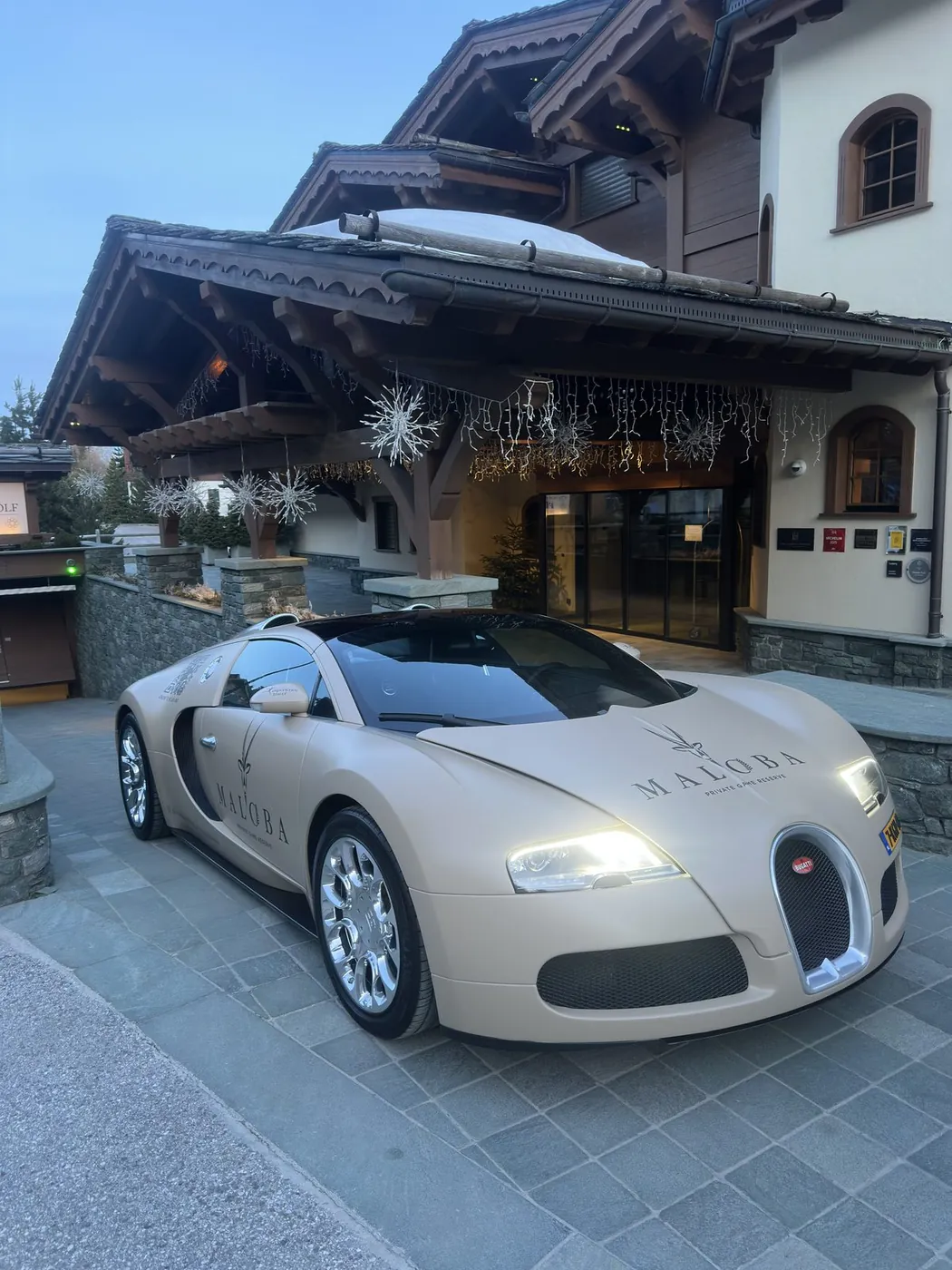 Bugatti aangekomen op bestemming